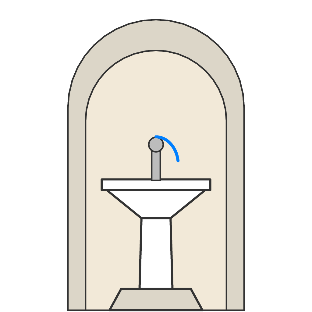 Lower Castle Spring — 52 °C, Castle Colonnade