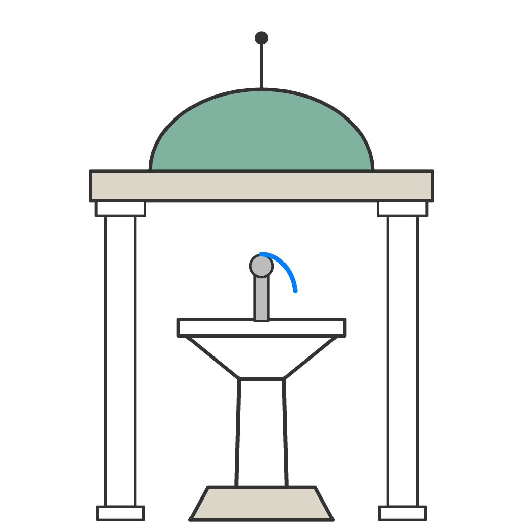 Upper Castle Spring — 50 °C, Castle Colonnade
